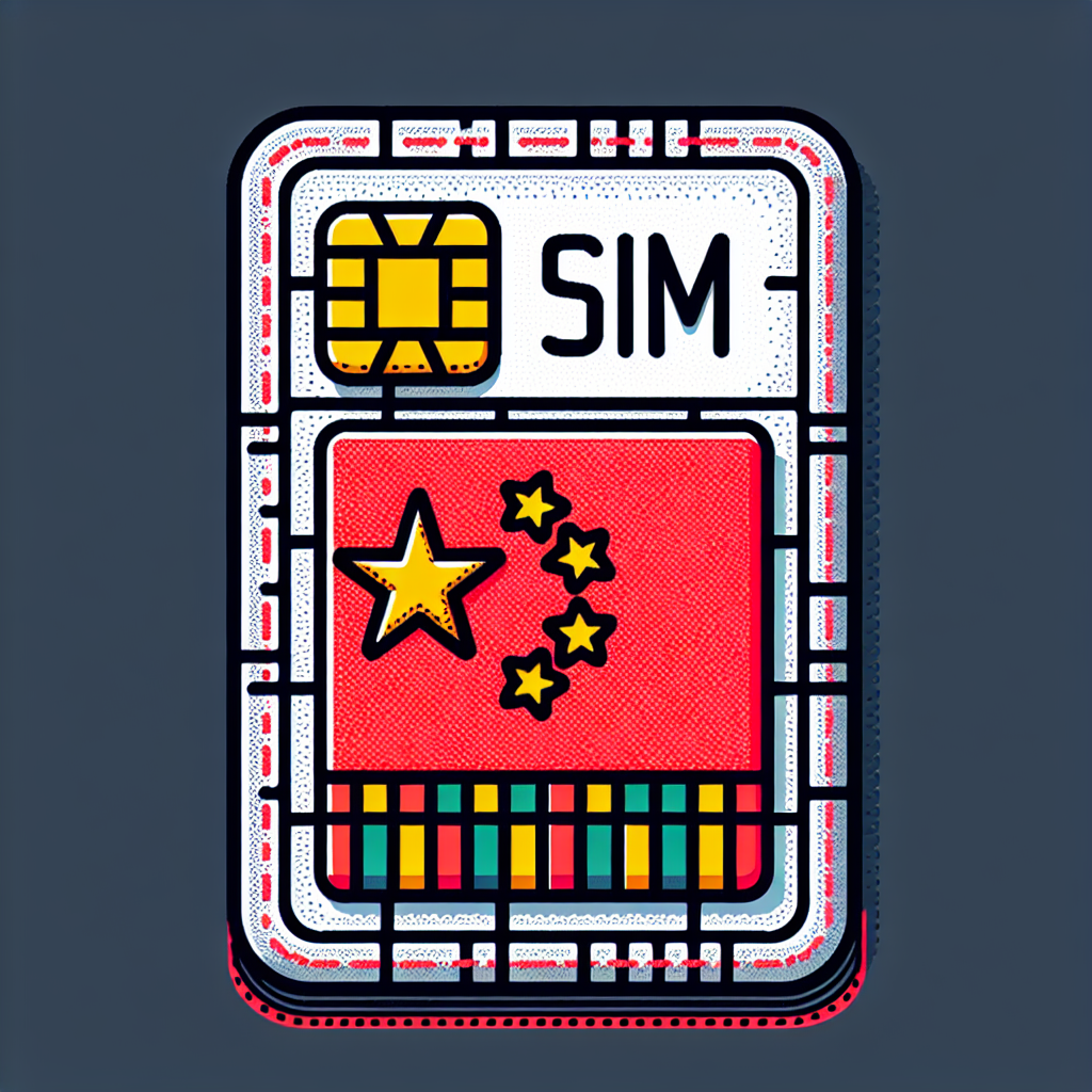 Draw a detailed image illustrating an esim card representing the country of China. Use the colors and arrangement of the Chinese national flag as the primary design on the esim card. The card should not feature any text or script but should unmistakably symbolize China.