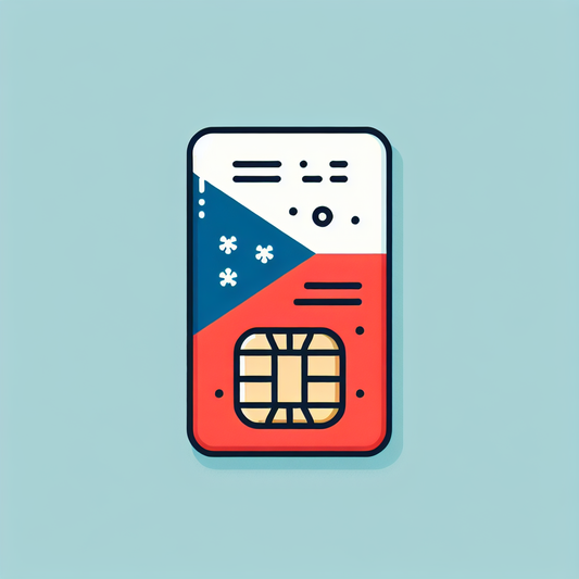 Create an eSIM card product image for the Czech Republic. The base of the eSIM card should be designed with the colors and patterns of the Czech Republic flag. Remember to omit any textual elements from the image, keeping it flag-focused only.