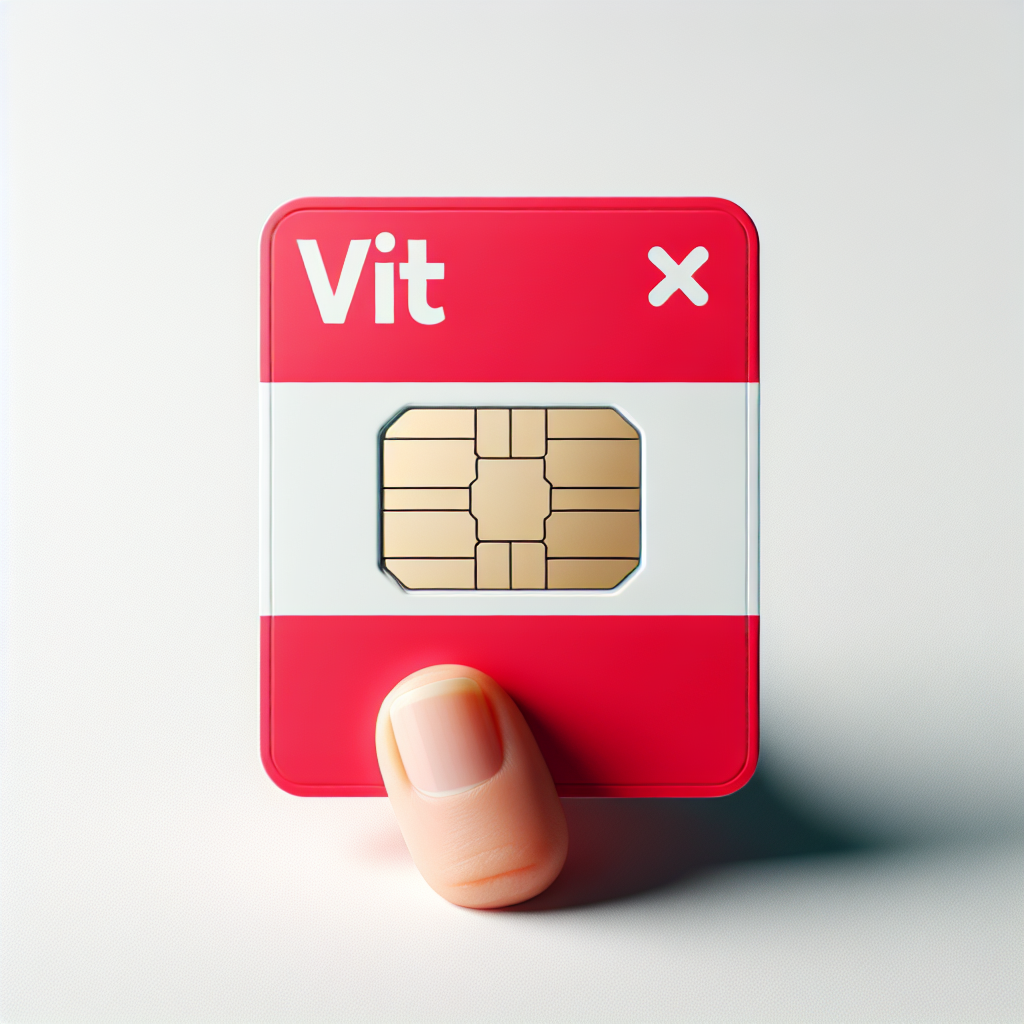 Create a product photo of an eSIM card, incorporating the design elements of the Austrian flag. The red and white horizontal stripes should form the base of the eSIM card. This is a virtual product, therefore, it does not need to show any physical features like a chip or any text.